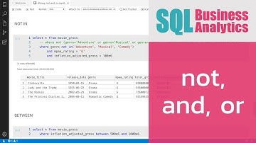สอน SQL เบื้องต้น: การตรวจสอบเงื่อนไขด้วย AND, OR และ NOT