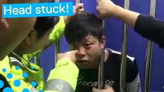 Man Gets Head Stuck In Prison Bars