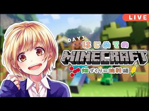 【マイクラ生放送】超初心者が自給自足めざして畑を作る！【ゲーム実況】