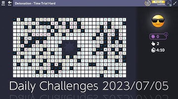 【New Microsoft Minesweeper】  Daily Challenges  2023/07/05