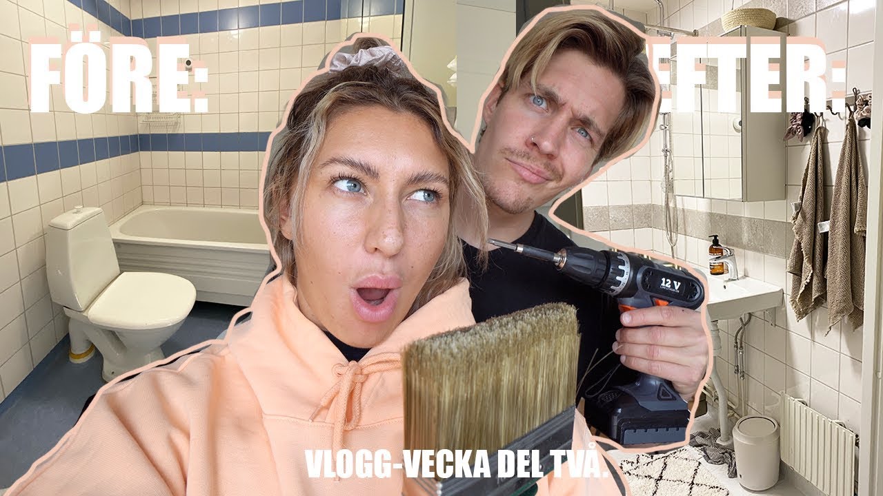 BADRUMS RENOVERINGEN (FÖRE/ EFETER) vlogg-vecka del två!!