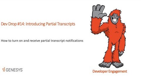 DevDrop 14: Introducing Partial Transcripts