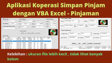 Aplikasi Koperasi Simpan Pinjam dengan VBA Excel - Pinjaman | Software Koperasi Simpan Pinjam
