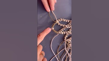 New macrame tutorial 🤍 #oldies #macrame #macramecollar #macrameaccessories
