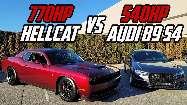 TTE710 - IE Stage 3 - 93 - Audi B9 S4 VS 770HP Dodge Hellcat Drag Race