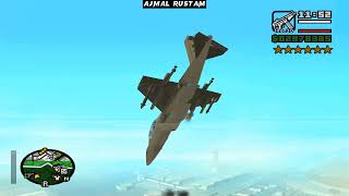 GTA SA  CJ $ JUMPJET Helicopter Flying and CJ $ BRINGITON cheat code activation.