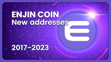 ENJIN COIN (ENJ) New Addresses 2017-2023 #crypto #blockchain #enjincoin