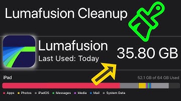 How to free up memory used by Lumafusion application