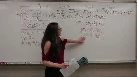 Kirchhoff Loop Circuit 2 Batteries