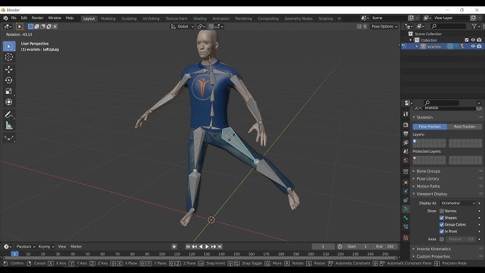 como dar movimientos a 3d model como aplicar how aplicate t pose effect