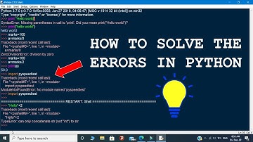 ERROR 404 : Error Solving Techniques in Python - AK