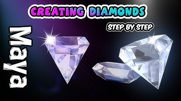 How to create a Diamond in Maya (Modeling and Rendering)