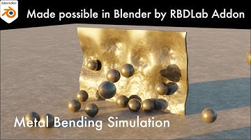 Destruction Fx || Blender RBD Simulation | Metal bending | RBDLab 1.5 MetalSoft Addon