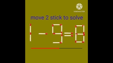 move 2 stick to solve fix the correct answer #matchstick #puzzles #brain game