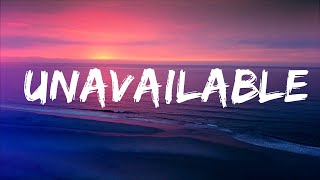 Davido - UNAVAILABLE (Lyrics) ft. Musa Keys Lyrics Video