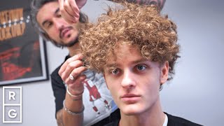 'It's Very SIDESHOW BOB' A Haircut to Grow Out CURLY HAIR After DIY Haircut