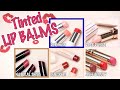 Tinted Lip Balms from 5 different brands for dry lips [ introduce products & short comparison ]