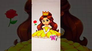 Disney PRINCESS Stickers! DIY Make a Face Stickers with #stickerbook #drawing #shortvideo #art