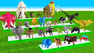 Incredible Animals Race vs Dinosaurs vs Prehistoric Mammals Speed Race RuN Who Will Win ARBS 2026 screenshot 4