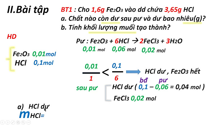 Bài tập hóa so sánh tỉ lệ mol