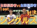 全国優勝者vs全国優勝者のシングルス対決！だいきvsりゅうせい【テニス シングルス】