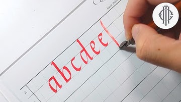 ITALIC Hand KALLIGRAFIE Tutorial voor beginners (alfabet x Cosmas Adrian)