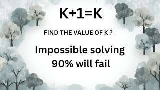 K+1=K Find the Value of K @ Brainly mathematics
