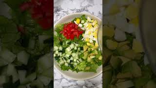 Summertime's Essential Salad: Freshness Redefined in Every Bite #shorts  #herbalism #recipe