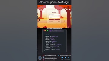 Leaf Login 🍂 Source Code - Link in bio🔥💥  #coding