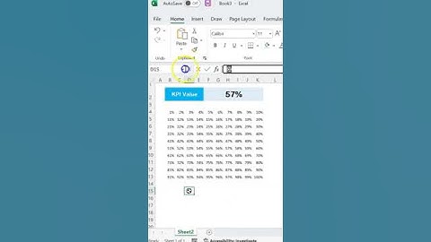 Waffle chart with Football Icon in Excel #Shorts
