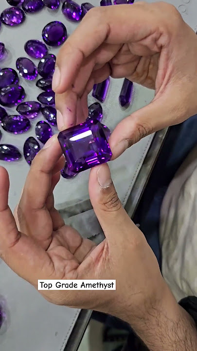 Top Quality Amethyst Faceted stone from African mines #amethyst