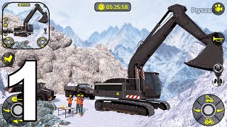 City Offroad Construction Site - Gameplay Walkthrough Part 1 Road Roller, Road Painting (Android) screenshot 3