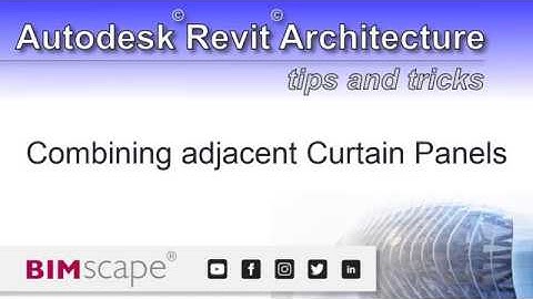 Autodesk Revit: Combining adjacent Curtain Panels