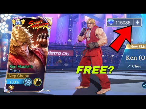 HOW MUCH I SPEEND TO GET THIS CHOU STREET FIGHTER KEN SKIN?(MOST WATCH)MLBB