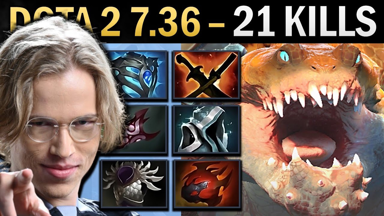 Primal Beast Dota 7.36 Topson with 21 Kills and Tarrasque - TI13
