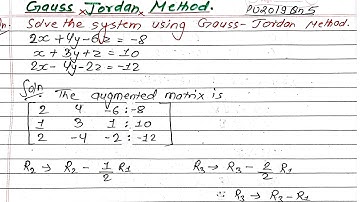 Unit:5 | Gauss Jordan Matrix | Prashant YT | Numerical Method | BE Civil | Numerical Method | TU,PU