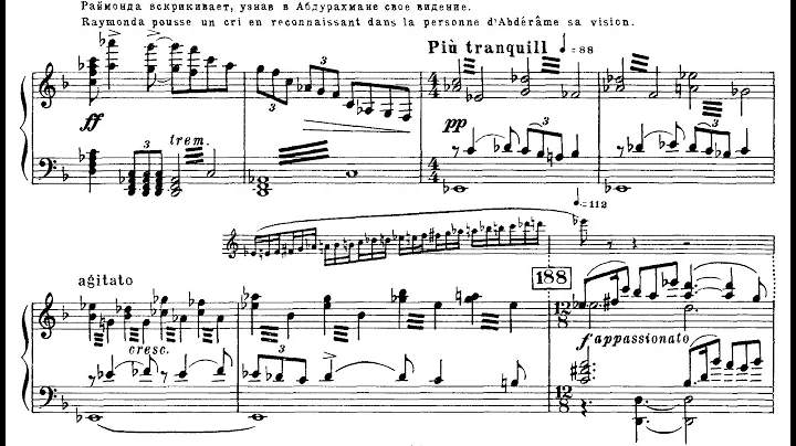 RAYMONDA by Alexander Glazunov (Excerpts) Audio + ...