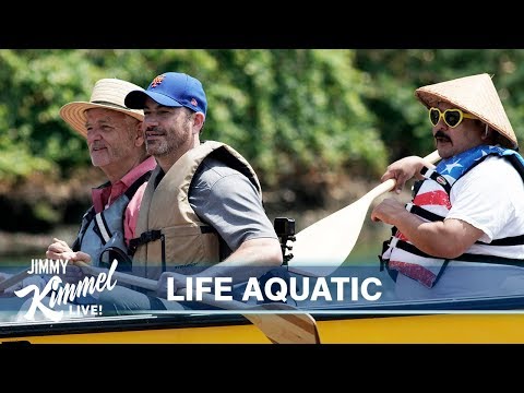 Bill Murray, Jimmy Kimmel & Guillermo’s Dirty Canoe Ride in Brooklyn