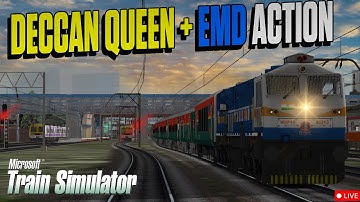🔴 LIVE | "KYN EMD" Hauls 12123 Deccan Queen 🚆 | CSMT–Pune Real Traffic & HD Journey | MSTS IR