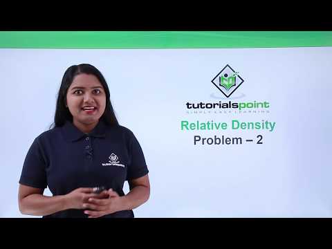 Class 9th – Relative Density Problem-2 | Gravitation | Tutorials Point