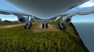Butter a-340 landing in simpleplanes vr