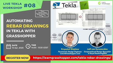 AUTOMATING REBAR DRAWINGS in Tekla with Grasshopper