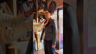 My visit to the #y2leather store in Osaka #japanesefashion #leatherjacket #rawdenim #japanfashion