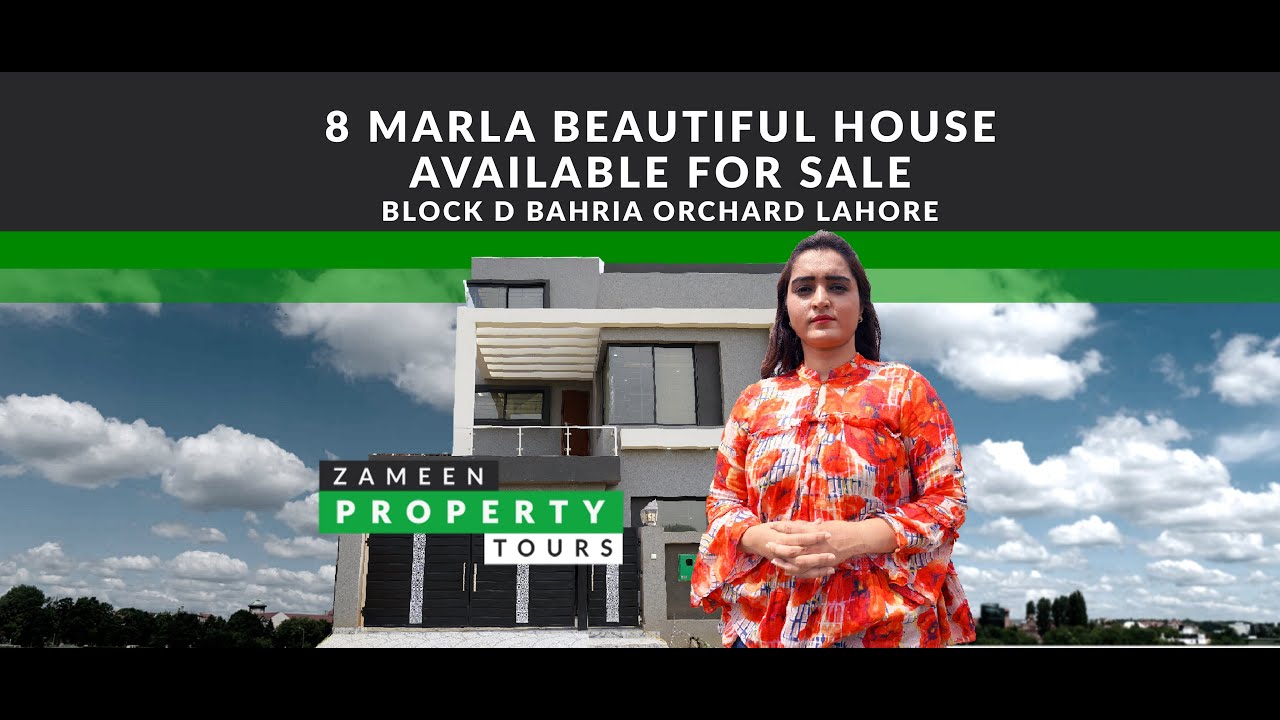 Zameen Property Tours - 8 Marla Brand New House For Sale In Bahria Orchard Lahore
