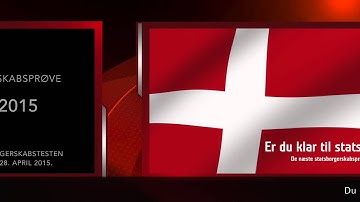STATSBORGERSKABSPRØVEN TEST 2019