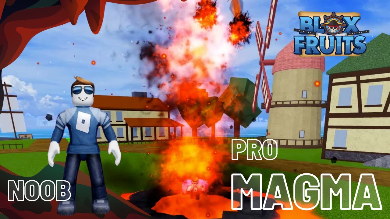 Noob To Pro With The New MAGMA In [MAGMA] Fruit Battlegrounds 