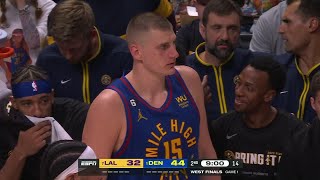 Denver Nuggets fans erupt as Nikola Jokic \& AD re-enter the game | NBA on ESPN