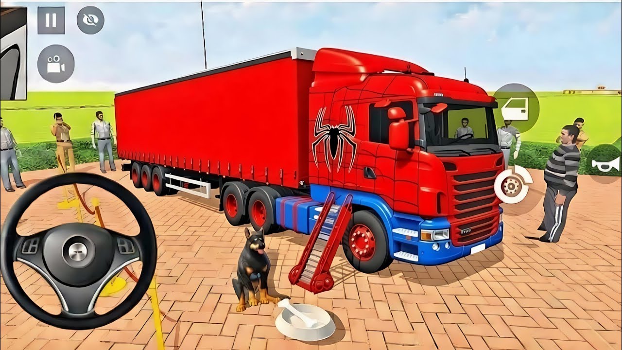 🕷️Spiderman Wala Contener Truck& Yellow Spiderman 3D Game🤩Indian Thift Auto🤑Purchase Lot's of Squid