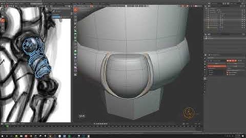crash bandicoot robo arm blender modeling timelapsed