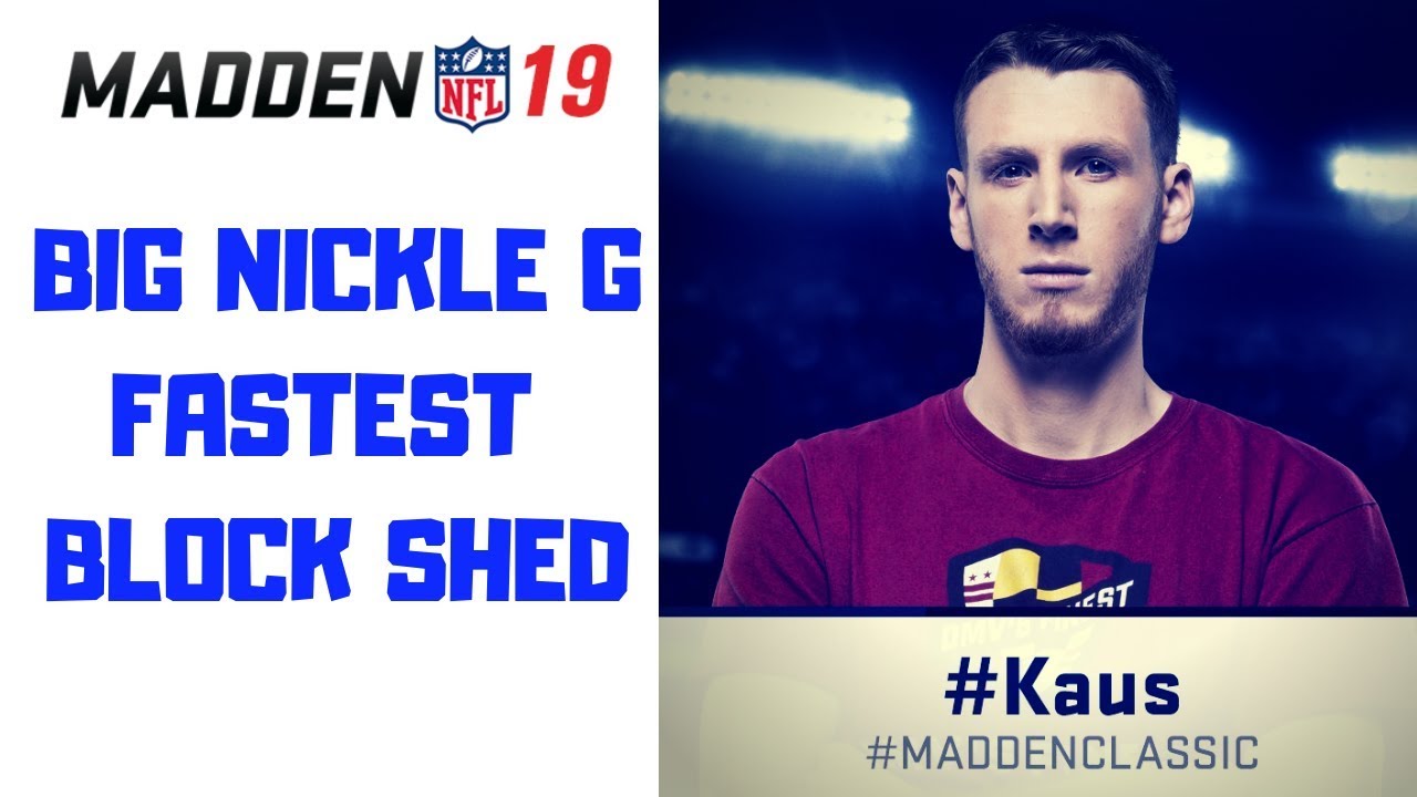 Big Nickle G Fastest Block SHED BLITZ !! Madden 19 Defense Tips